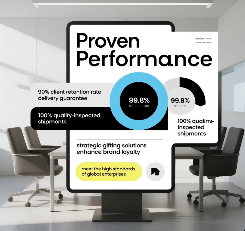 90% Retention. 99.8% On-Time. 100% Quality